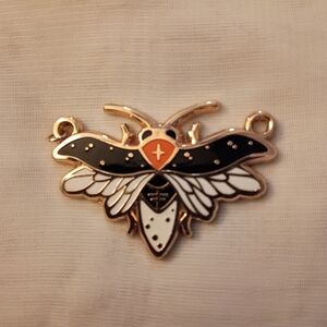 Gold and Black Insect Pendant